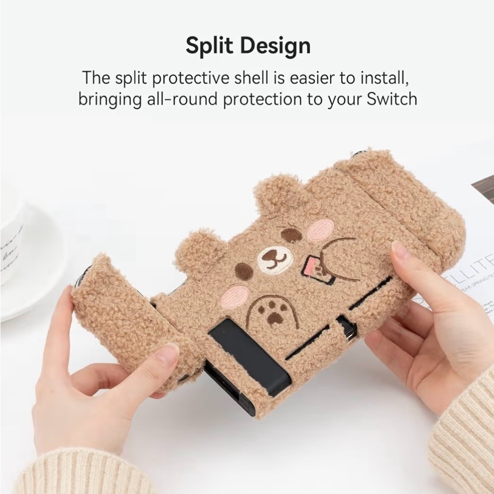 Geekshare Cute Plush Protective Case Cover Compatible With Switch-Shock - Picture 2 of 10